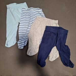 Cozy Kids Leggings Set - Blue, Gray, and Navy